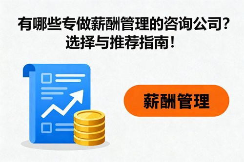 薪酬管理咨询公司选择与推荐指南 助力企业构建高效激励体系